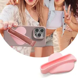 Silicone Lipstick Lip Glaze Mobile Phone Case Mobile Phone Holder, Soft Silicone Shell Protective Case, Protective Cover