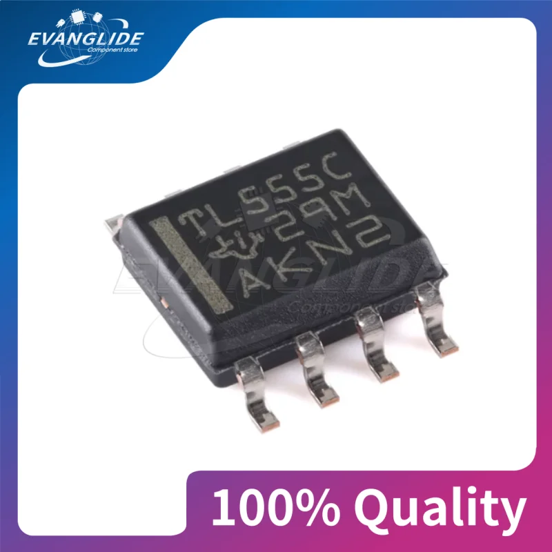10 PCS/LOT TLC555CDR Standard Timer Single 0°C 70°C 8-Pin SOIC T/R