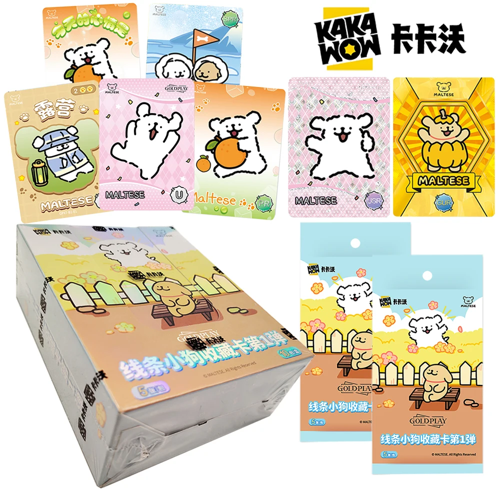 

KAKAWOW Original Maltese Collection Card Exquisite Festival Gifts Cute Cartoon Puppy Creative Game Cards Children's Funny Toys