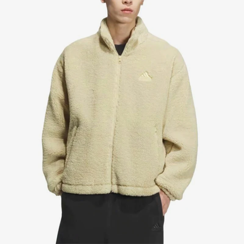 

Оригинальная теплая мужская куртка Adidas на молнии, мягкая теплая куртка JI8621