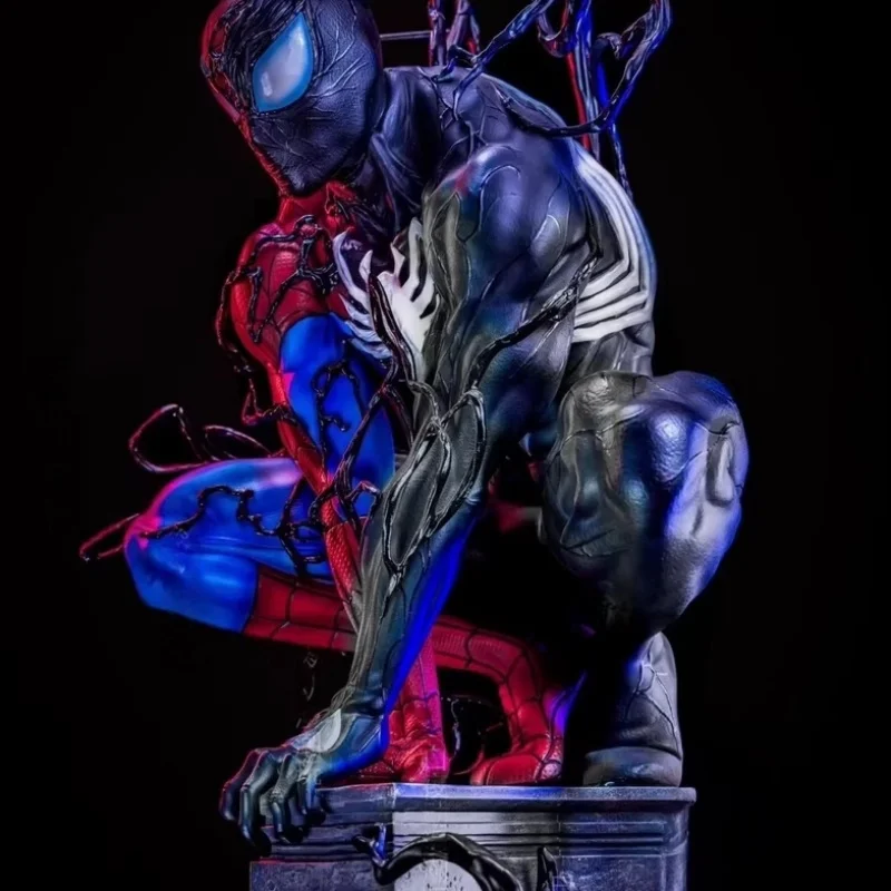 

Marvel Series Venom Symbiote Spider-Man Figure Model Statue with LED Light Up Effect Plug-in Powered