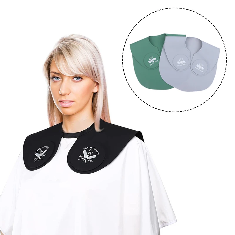 HOT! Silicone Hair Cutting Collar Hair Dyeing Shawls Hairdressing Cape Neck Wrap Guard Haircut Shoulder Pad Scarf
