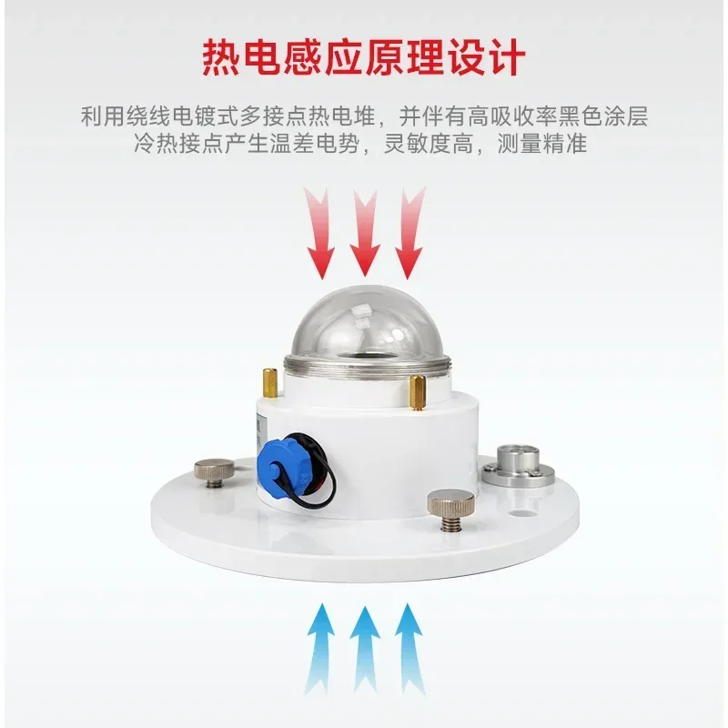 Hot SalesSolar Total Radiation Meter, Sunshine Intensity Meter, Illuminance Transmitter, Agricultural Meteorological Photovoltai