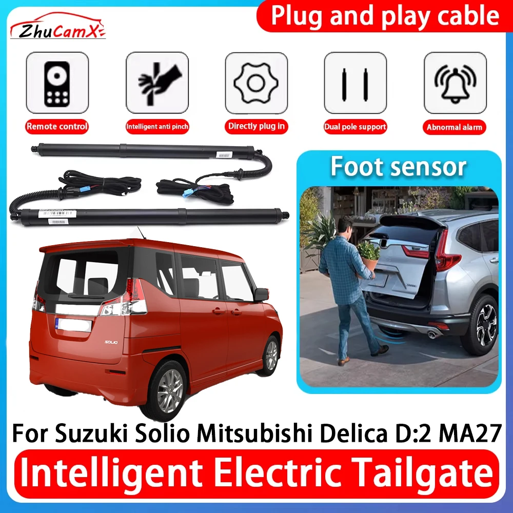 

ZhuCamX Car Power Trunk Electric Suction Tailgate Intelligent Tail Gate Lift Strut For Suzuki Solio Mitsubishi Delica D:2 MA27