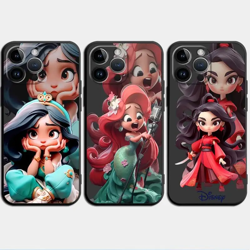 phone Cases for iphone 14 case 11 12 15 Pro XS Max 8 13 Mini X SE 7 16 Plus funda Antiscratch cover Disney Jasmine Cool Princess