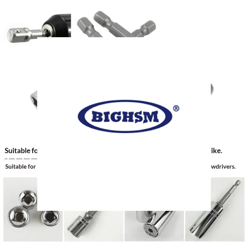 Conjunto de Adaptadores de Soquete de Aço Cromo Vanádio para Ferramentas Elétricas (1/3 Peças) - Adaptador EX Shank para Pontas de Broca de Extensão d