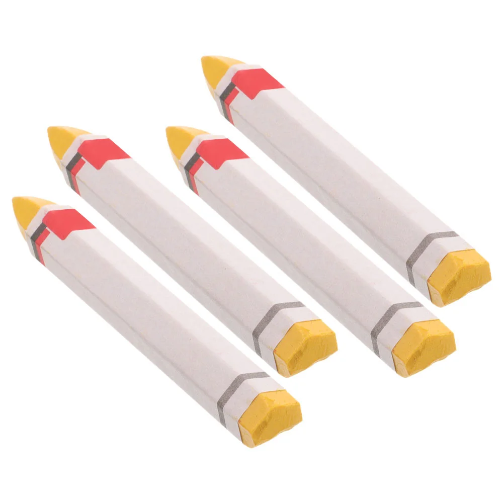 4Pcs Tire Marking Pens Yellow High Visibility Design Multi Purpose Use for Cars Motorbikes Accurate Marking