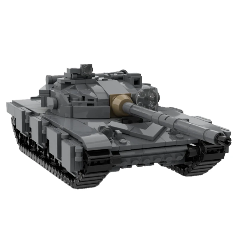 WW2 Military Vehicle Series T-64A Tank MOC Building Block DIY Model Puzzle Originality Education Collection Experts Brick Toys