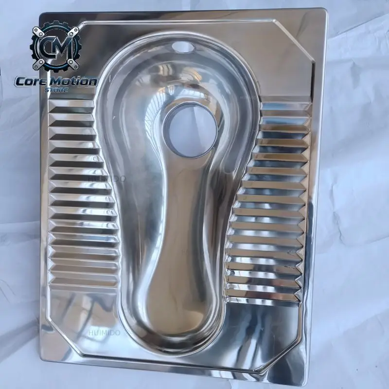 Ready Stock Cheap Price 304 Stainless Steel Polish Finish Squatting Pan Floor Mounted Squat Toilet