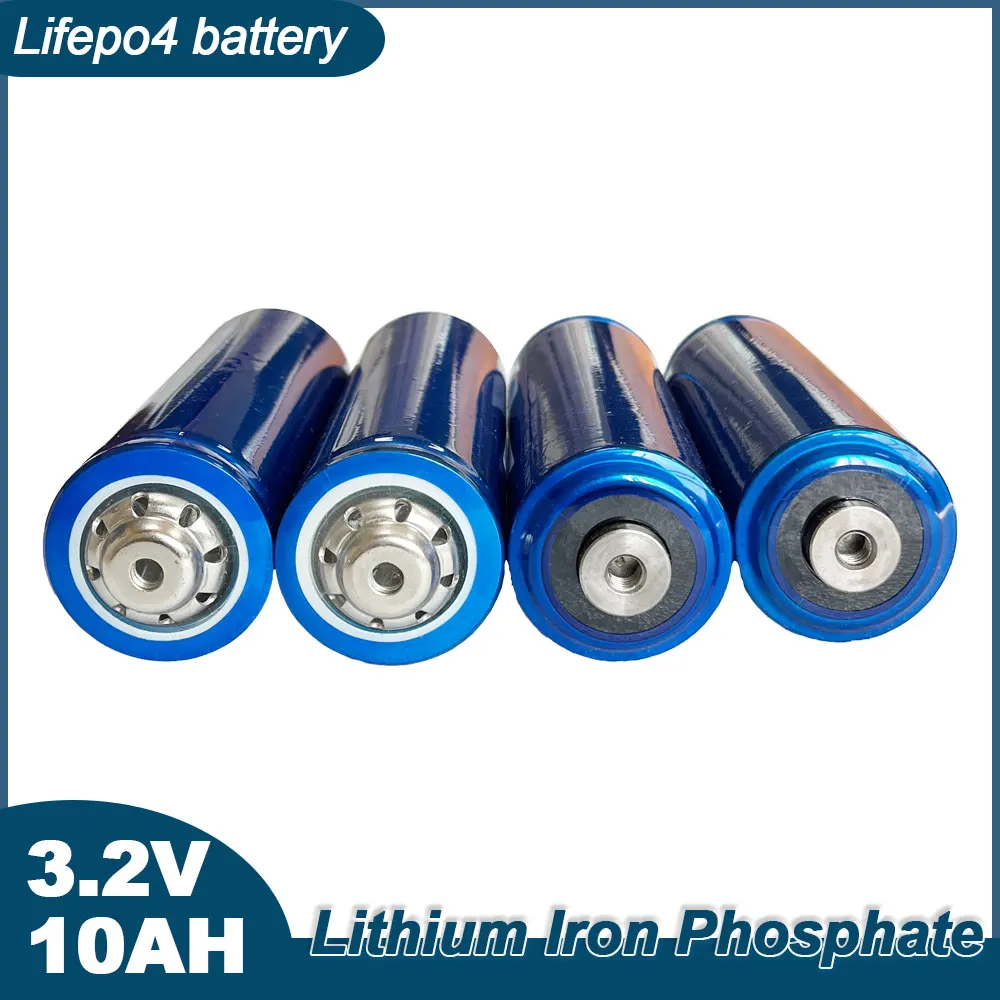 

3.2V 10Ah 38120 LiFePO4 Battery Cylindrical Cell 38120S for DIY 12V 24V 48V Scooter Vehicle Tricycle Motorcycle Cleaning Machine