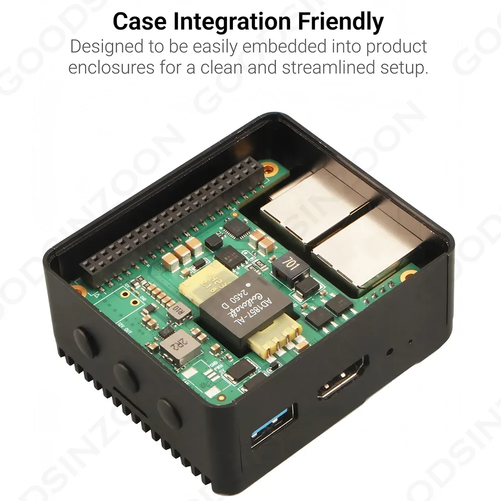 Chapéu PoE + de 20W para Radxa Cubie A5E - compatível com IEEE 802.3af/at, módulo Power Over Ethernet 5V/4A para Cubie A5E