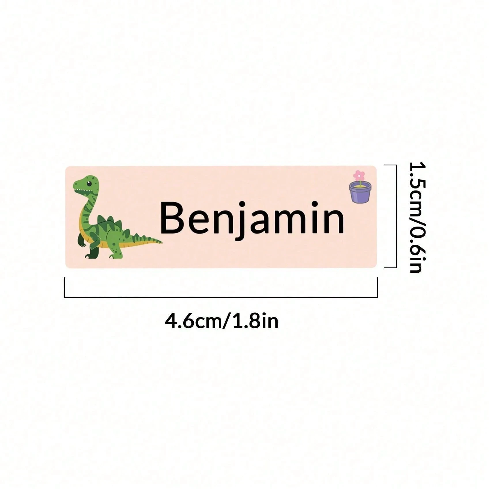 100-500Pcs Custom Animal Name Stickers, Waterproof Labels for Kids, Clothing, Gifts, School, Home, Office, Birthday, Family Use