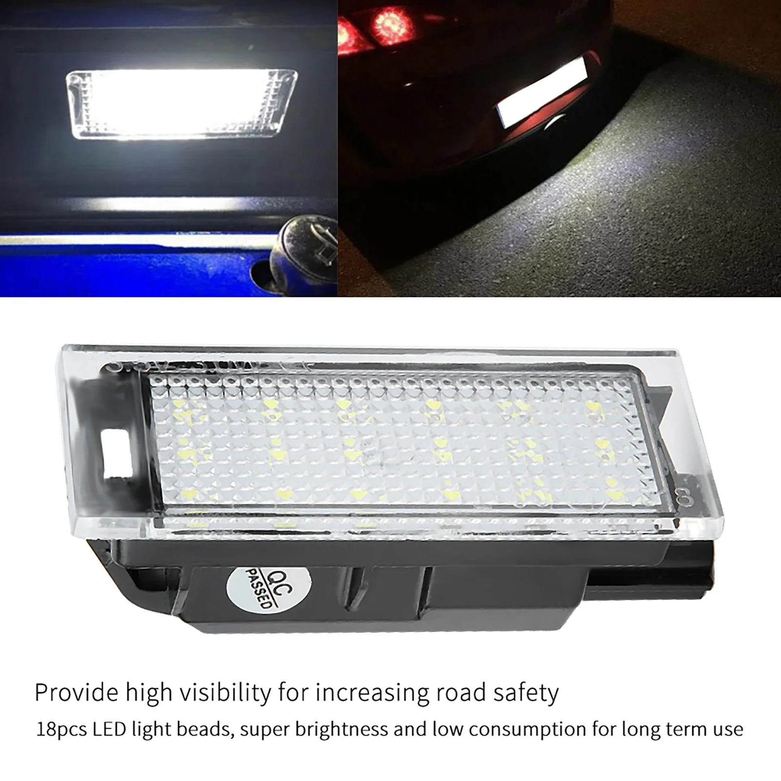 

1 пара автомобильных светодиодных фонарей номерного знака для Renault Clio Espace Twingo Megane Laguna Vel Satis Master