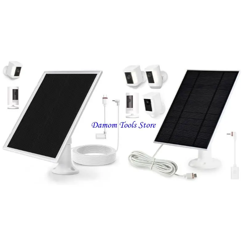 57BE Efficient 6W 5V Shingled Solar Plate Waterproof Solar Charging Panel for Security Camera Power Supply Enduring
