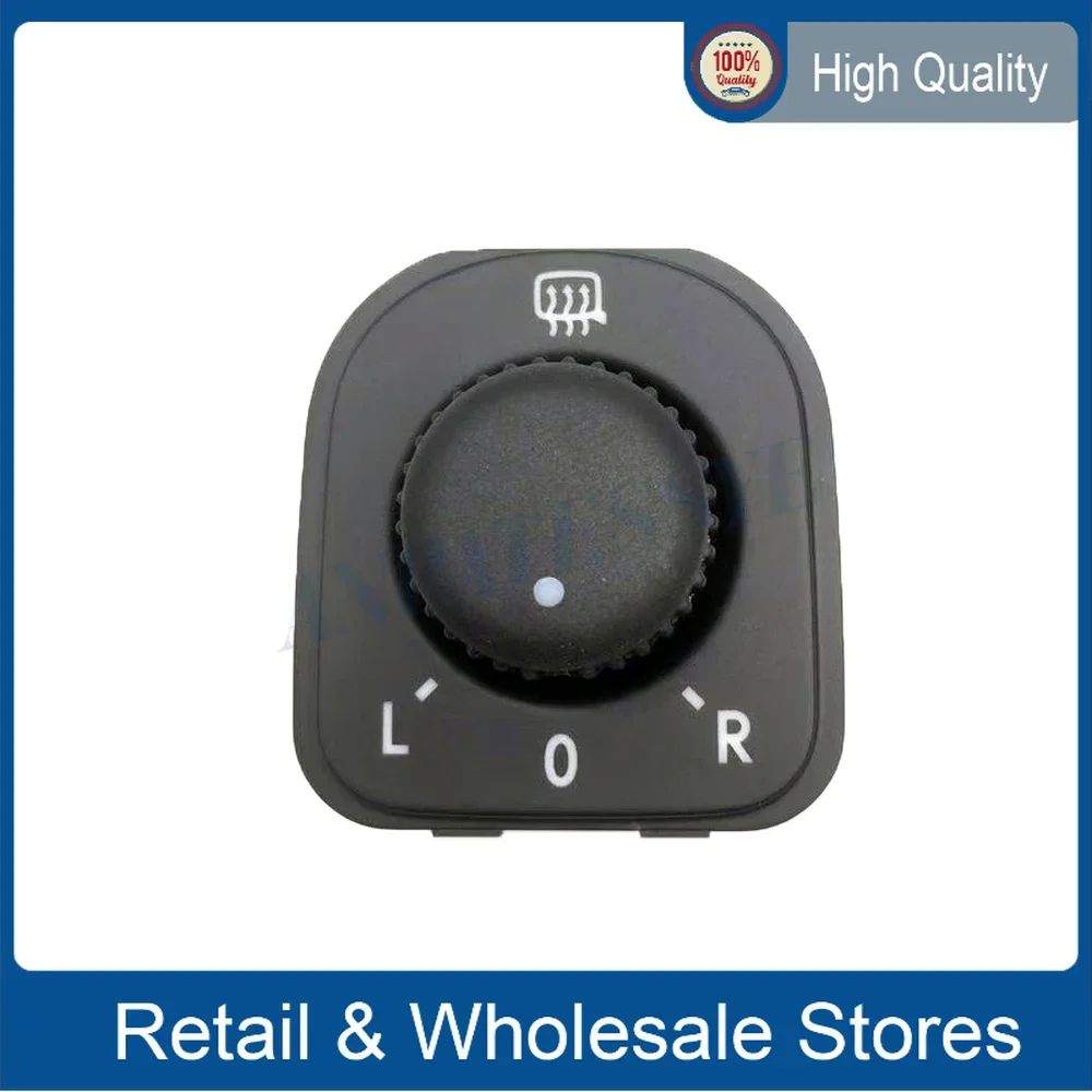 

Rear Mirror Switch Chrome Mirror Adjust Knob Switch Fit Jetta MK5 Golf GTI MK5 MK6 Rabbit 1K0 959 565 F H 1KD959565 1K0959565F