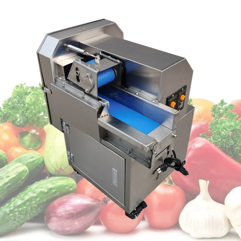 

Stainless Steel Vegetable Cutting Machine For Potato Carrot Cucumber Cabbage Green Onion Stem Vegetable Slicing Cutting Machie