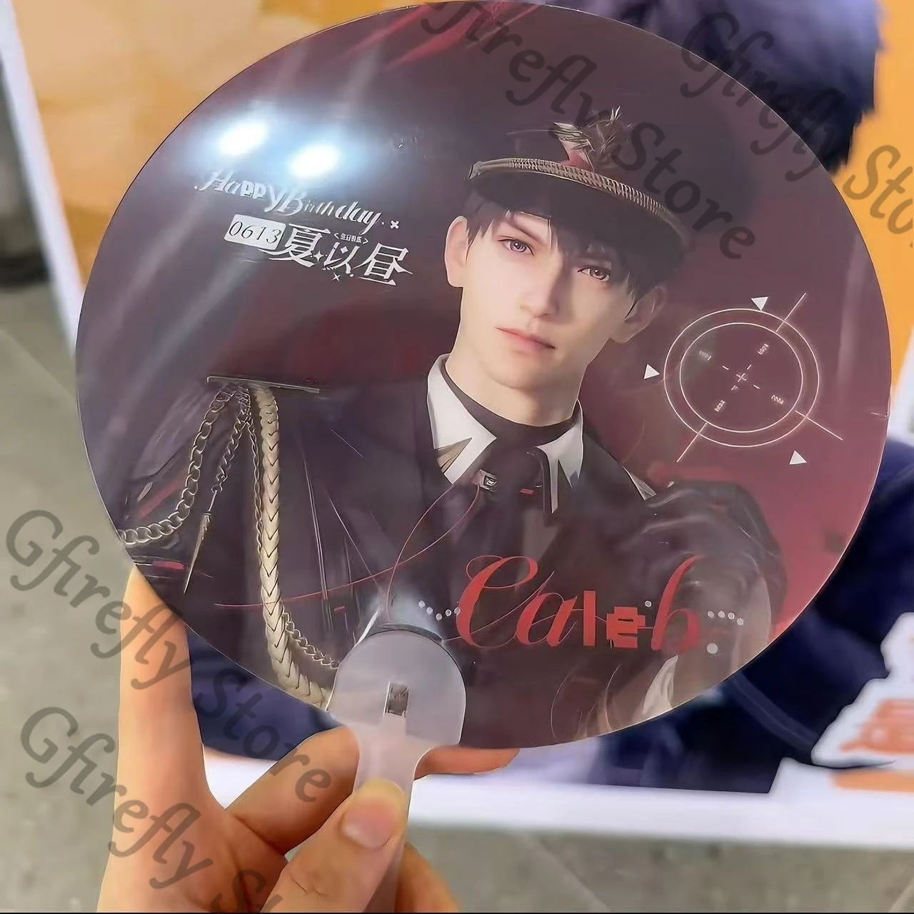 

Love and Deepspace Anime Colleagues Raster Circular Fan Ambitus Caleb Summer Portable Cosplay Creativity Gorgeous Decorate Gift