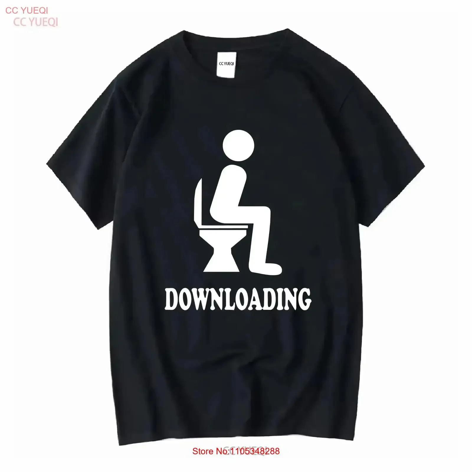 Downloading toilet mens T Shirt parody sarcasm funny poo stag s xxxl Kids Present Idea Joke Top Dad Husband Boyfriend New