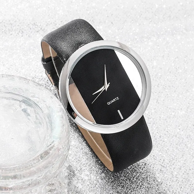 Top Brand Luxury Fashion Watch Men Leather Strap Sports Business Fashion Casual Round Pointer Hollow Quartz Watches