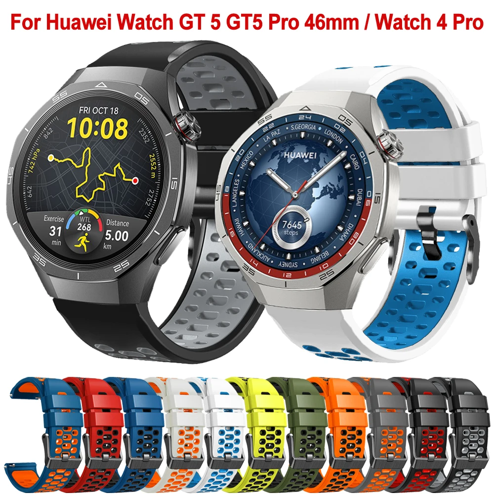 22mm Strap Compatible for Huawei Watch GT5 Pro 46mm Watch 4 3 Pro Bracelet for Huawei Honor Watch GS 3/Buds/GT5/4/3/2 46mm Strap