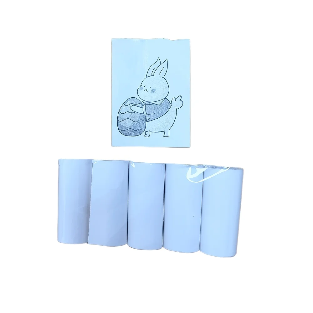 5 Rolls White Matte Thermal Paper 57mm 70gsm Biodegradable Refills for Mini Printers & Ink-Free Cameras, Eco-Friendly Photo Roll