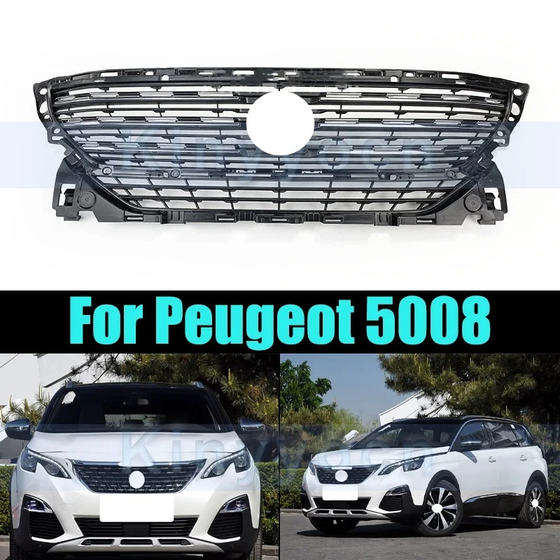 

Front Bumper Grille Radiator Mesh Grills For Peugeot 5008 Car Grille Front Bumper Mesh Grill Car Accessories