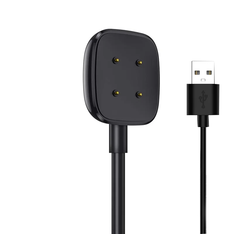 Für Fitbit Sense/Sense 2/Versa 4/Versa 3 Ladegerät, USB-Ladegerät, Smartwatch-Ladekabel, Ersatz-Ladegerät, 3,3 Fuß