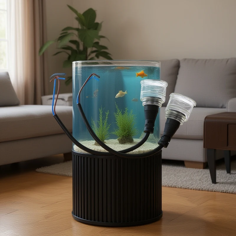 1pcs Aquarium Lamp Base Waterproof Soft Rubber Fish Tank Lighting Wire Holder For T8 For Aquarium