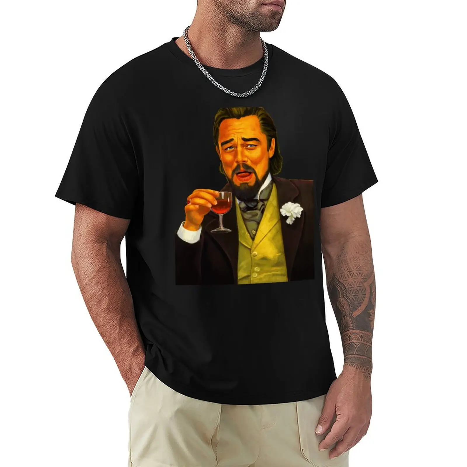 Laughing Leo Meme - Watercolor & Digital painting T-Shirt UV Protection Outdoor Tee Shirt