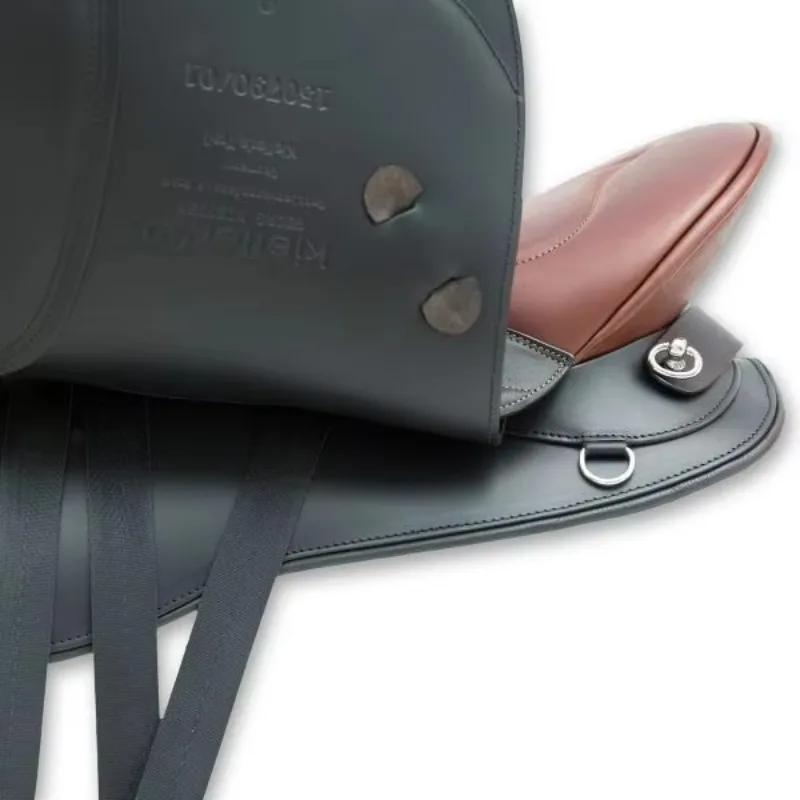 Premium Endurance Leather Horse Saddle Model One for Long-Distance Riding Black Brown