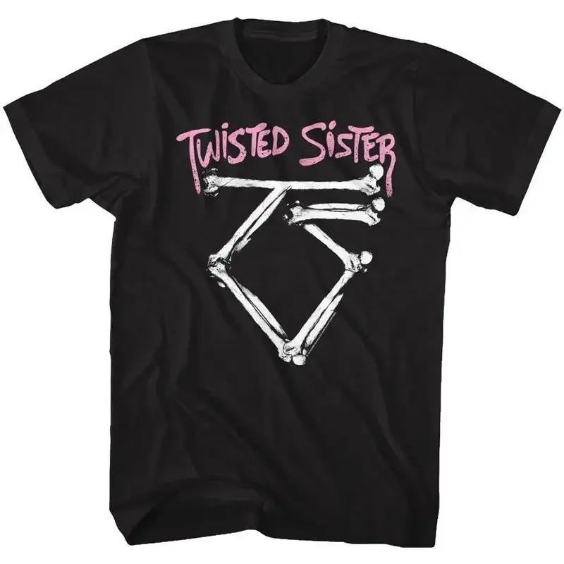 Twister Sister T Shirt Dee Snyder Black Cotton 80'S Rock Logo Music Sm 5Xl