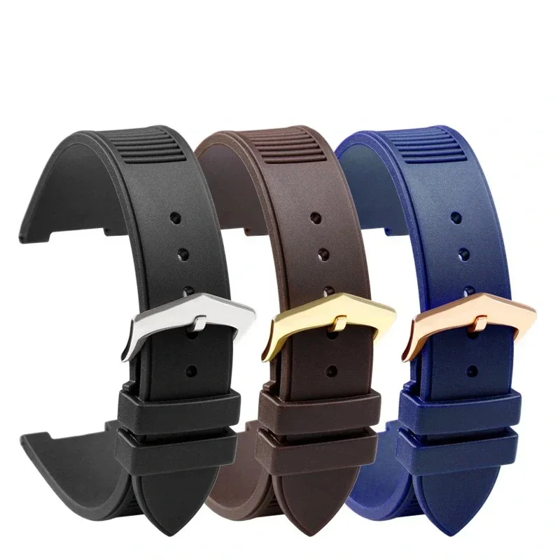 For Patek Philippe High Quality Silicone Watch Belt 5711 5712g Nautilus Watch Strap Special Interface Men Watchband 25-13mm