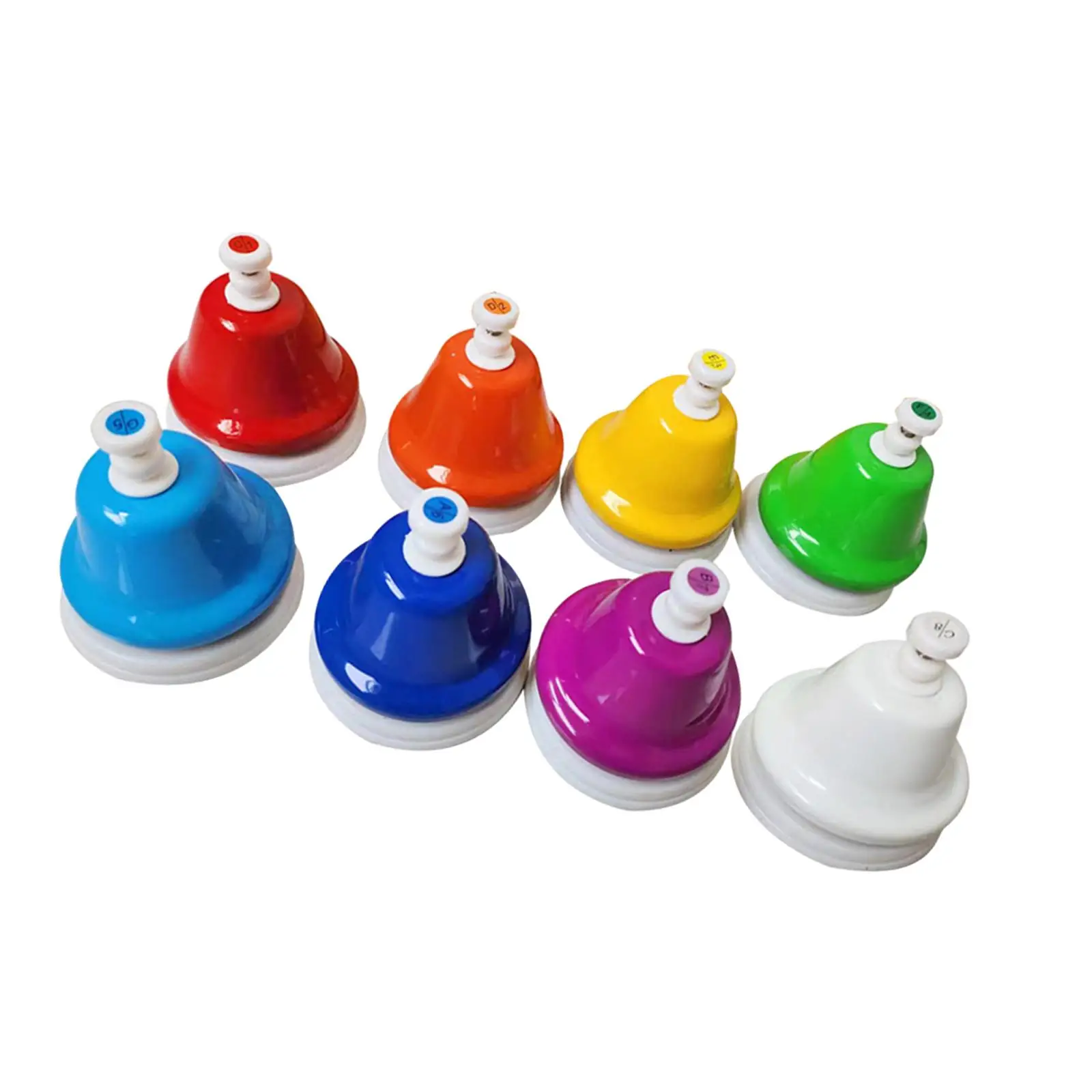 Desk Bells for Kids, Musical Handbells, Musical Instrument, 8 Notes Desk Bells, Educational Music Toys, Kids Play Desk Bells