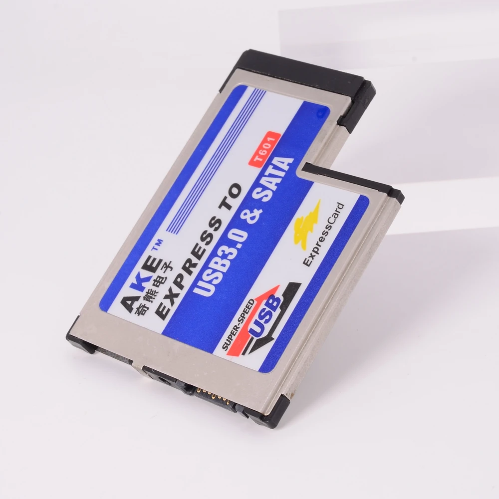 ExpressCard 54mm Notebook Express To USB3.0 + SATA Expansion Card T-shaped L-shaped
