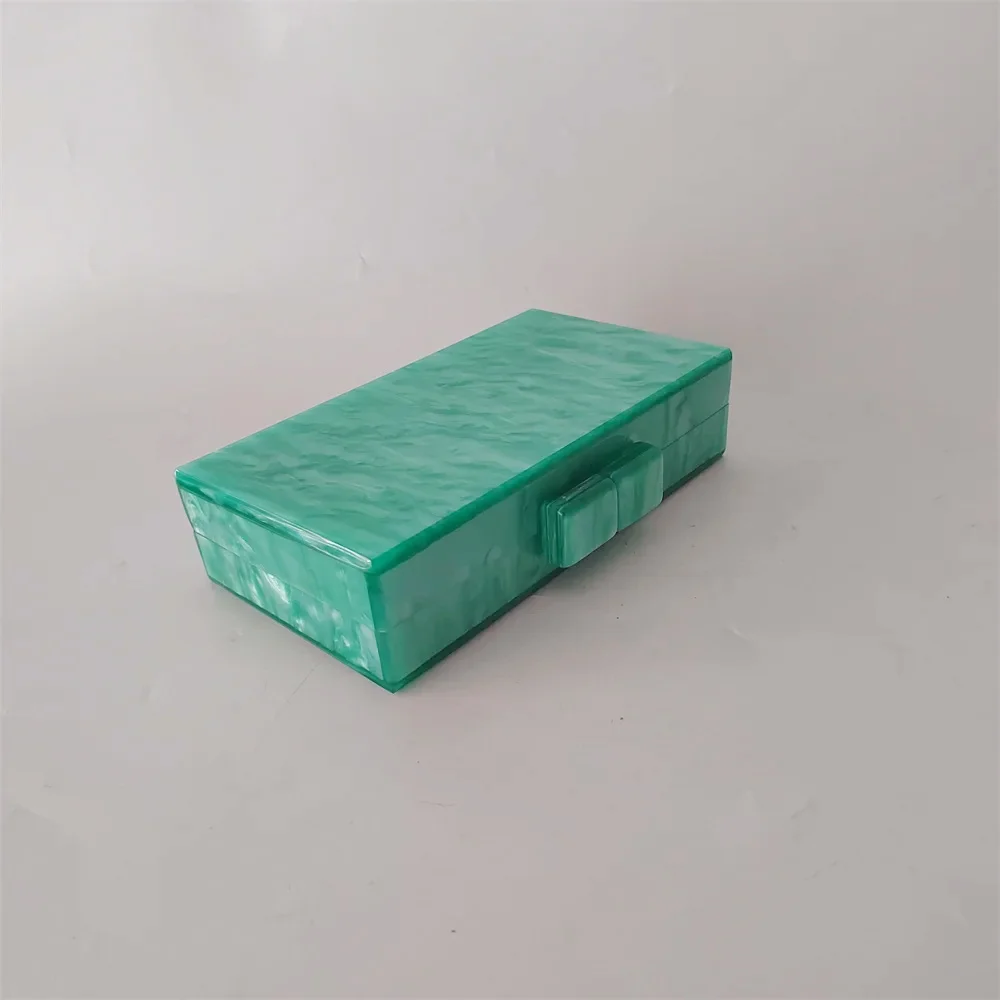 Pearl Marble Green Clutch Purse Acrylic White Luxury Messenger Bags Pearl Mini Small Flap Mirror Handbags Evening Party Totes