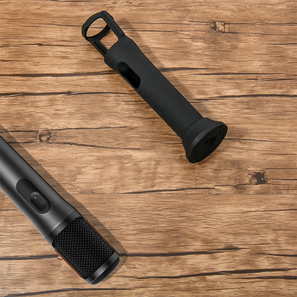 Silikonhülle Anti-Roll-Schutzhülle Mikrofonständer Mikrofonhülle für JBL PartyBox Wireless-Mikrofon