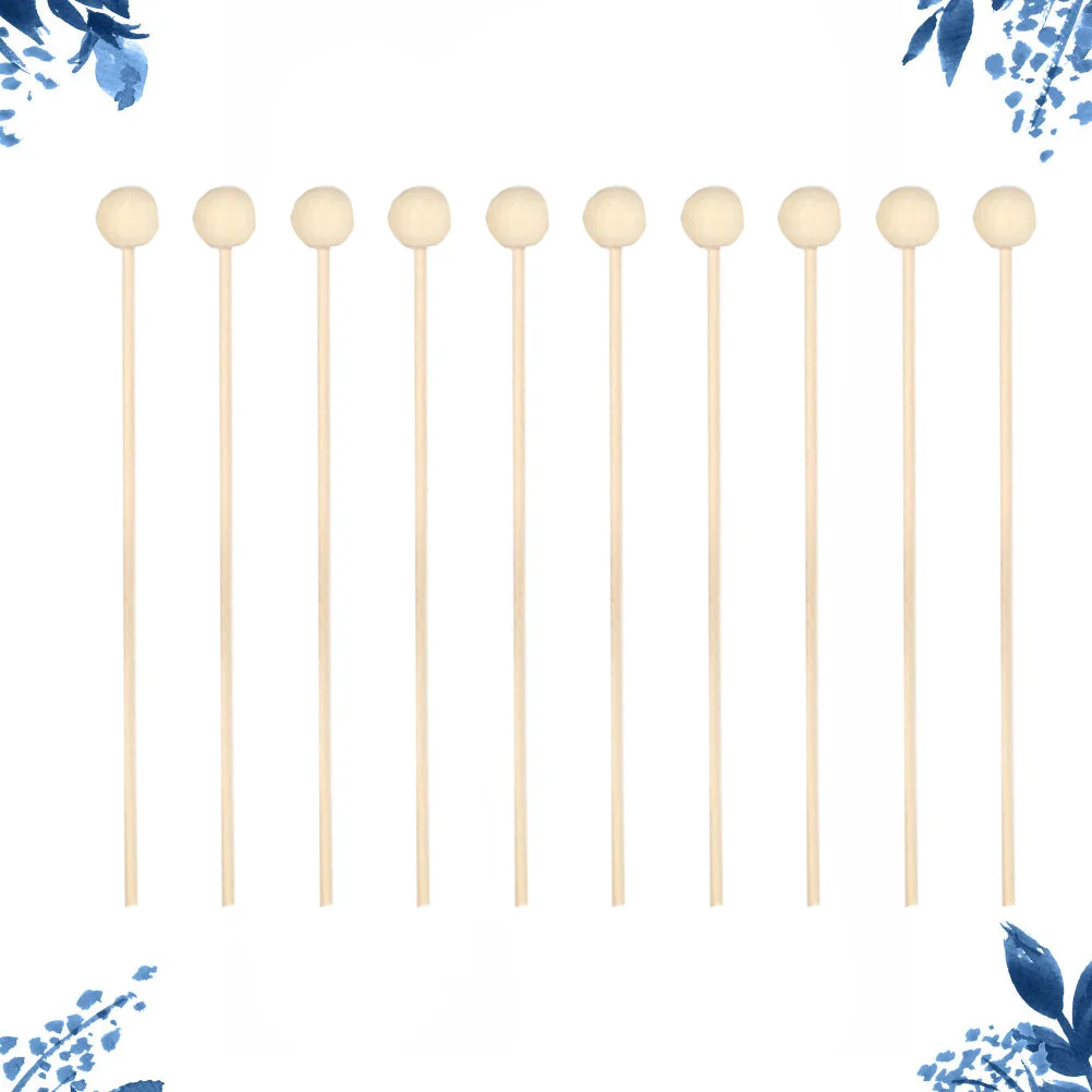 10 Pcs Aroma Diffuser Essential Oil Sticks Replace Straight Wooden Bead Rattan