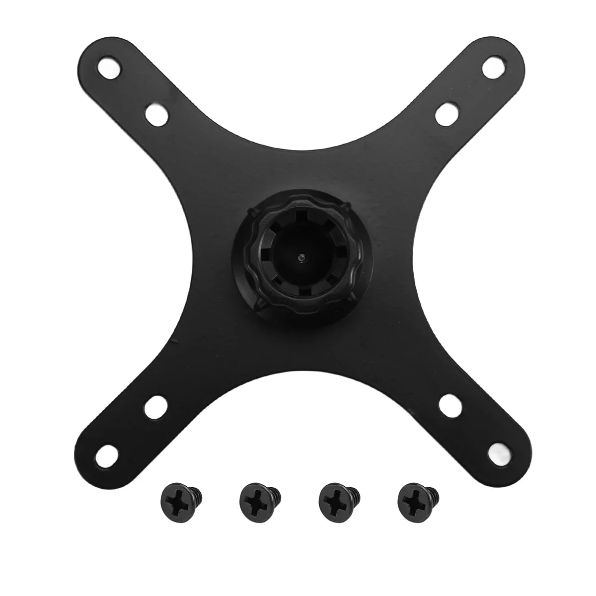 A99TPortable Monitor Mounting Adapter Bracket Plate, 17mm Ball Head to 100x100mm 75x75mm, Wall Mount Arm Mount Universal