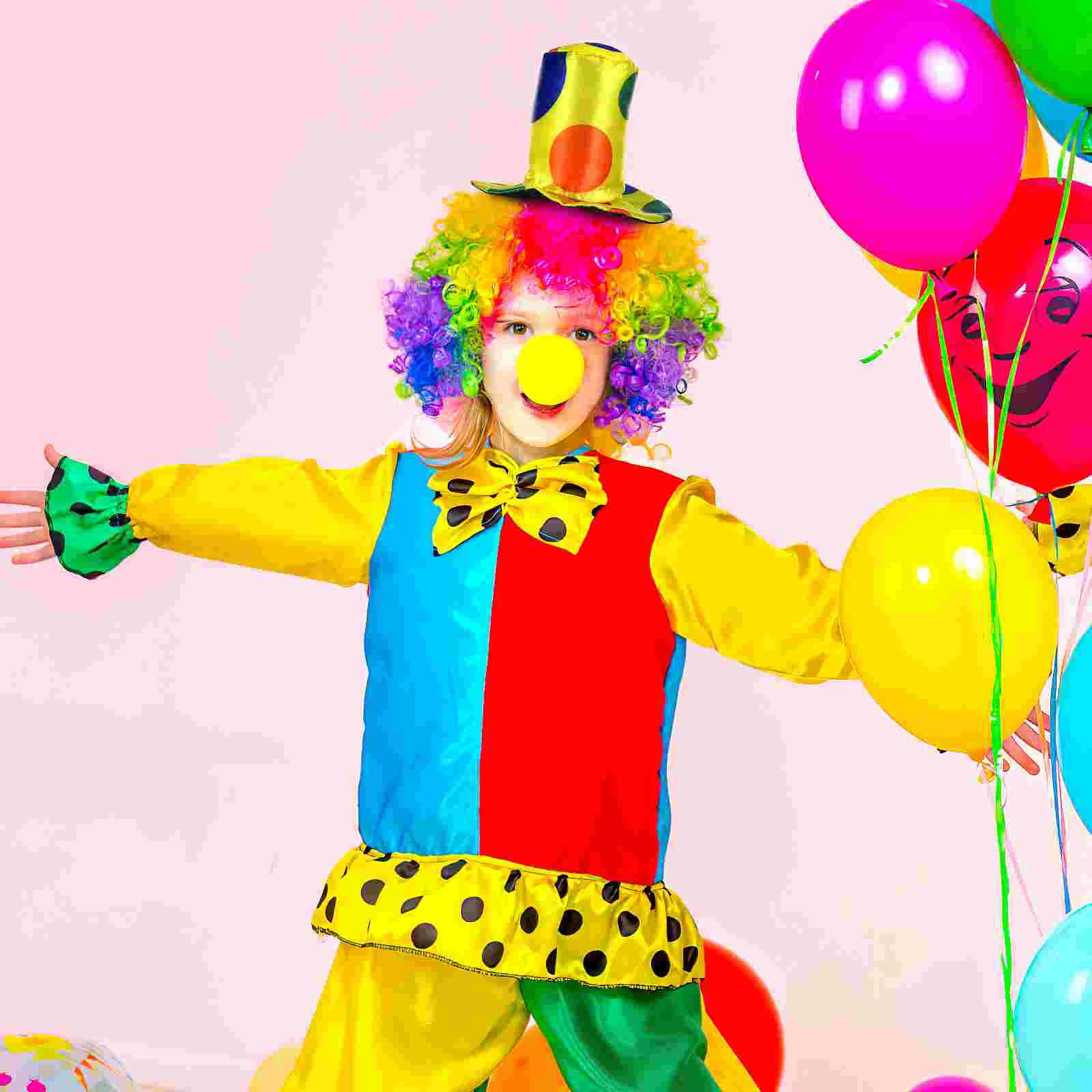 2 Pack Funny Wigs for Halloween Clown Headband Inflatable Costume Steampunk Hat Women's