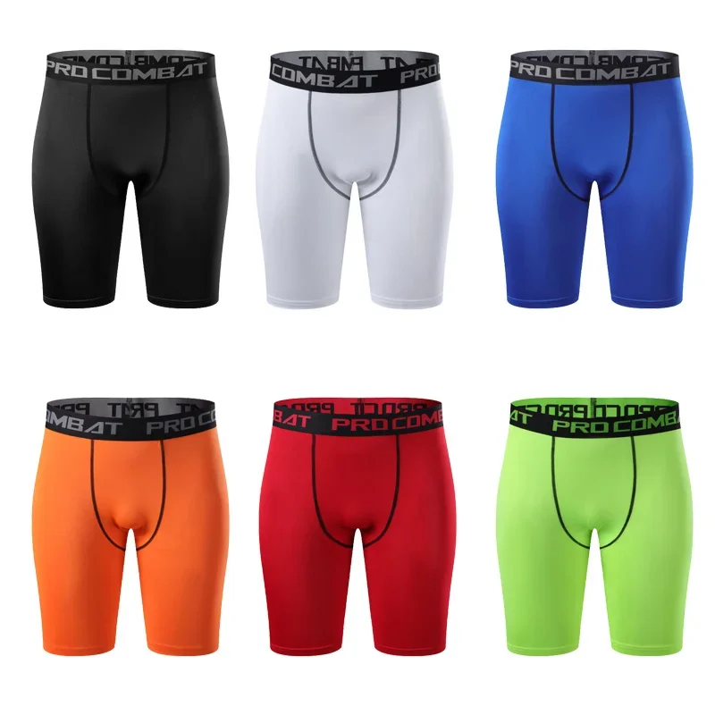 

Basketball Leggings Men Five-point Underwear High Elastic Quick-drying Fitness Compression Running Training Sports Tight Shorts