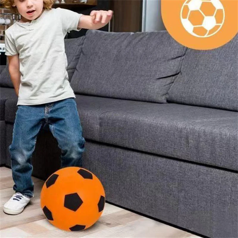 Silent Football Indoor No Noise Bouncing Football Quiet Training Practice At Home Children Sports Entertainment Game Soccer