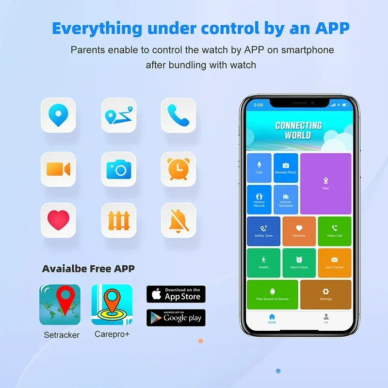 Xiaomi Mijia 어린이 Smartwatch GPS SOS 전화 스마트 시계 SIM 카드 비디오 통화 시계 어린이를위한 원격 음성 모니터 소년 소녀 선물