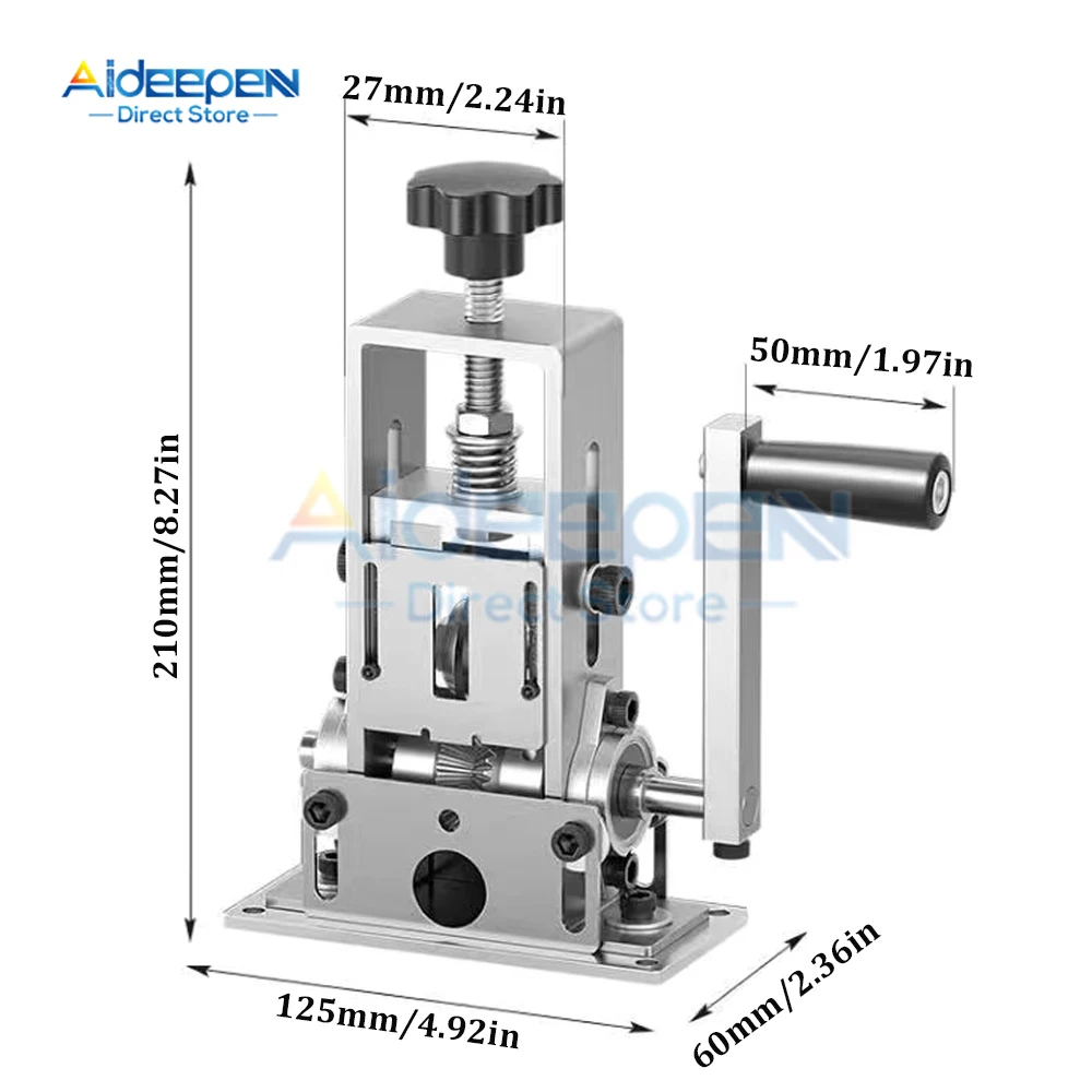 Portable Wire Stripper Manual Wire Stripping Tool 1-25mm Cable Electric Peeling Machine with Hand Crank Hand Electric Drill