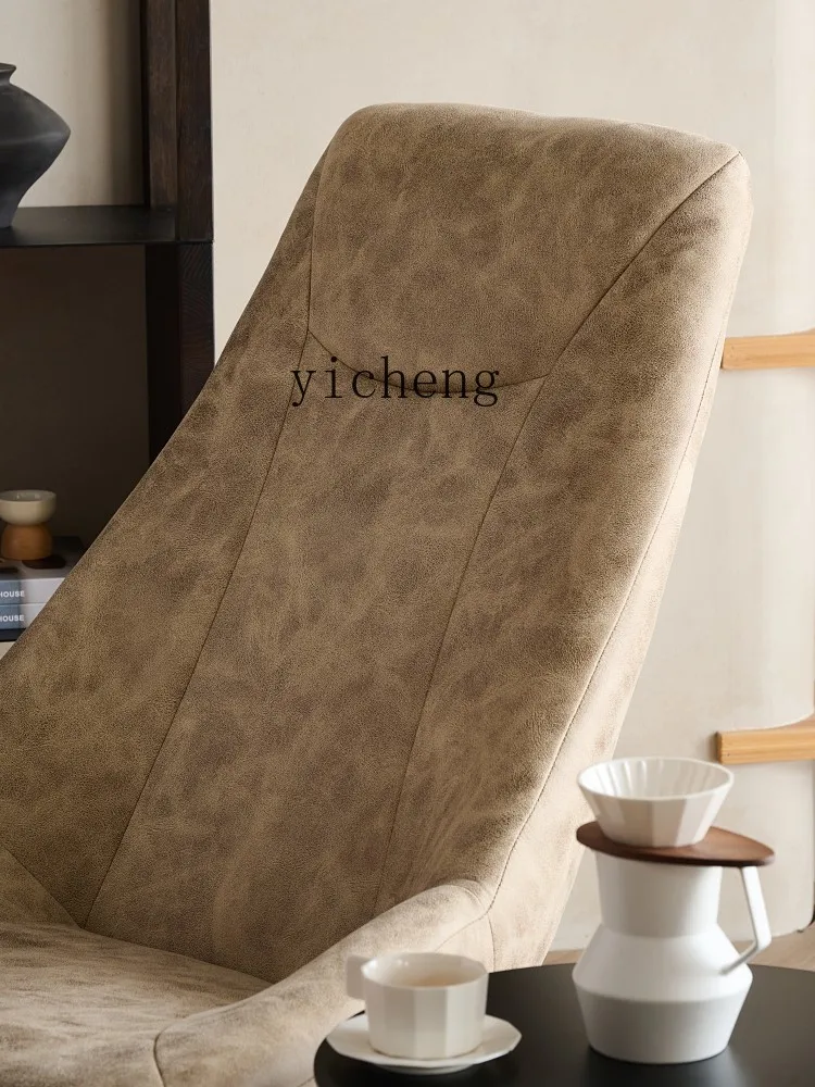 Yy Industrial Style Leather Waterproof Antifouling Antique Style Single Sofa Leisure Recliner