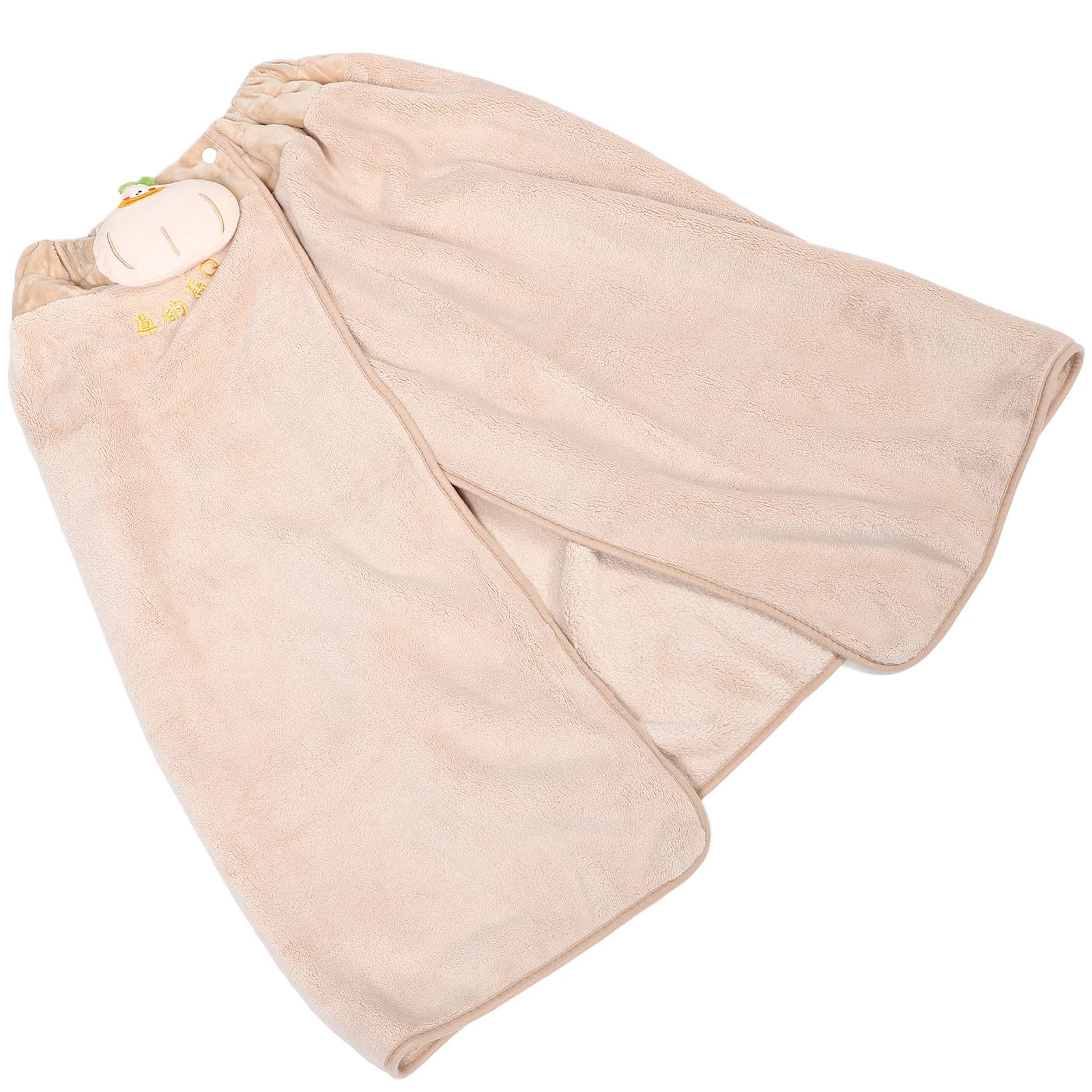 

Buttoned Coral Fleece Bath Towel Wrap for Women Soft Absorbent Wearable Shower Coverup Bathrobe Bath Wrap Towel