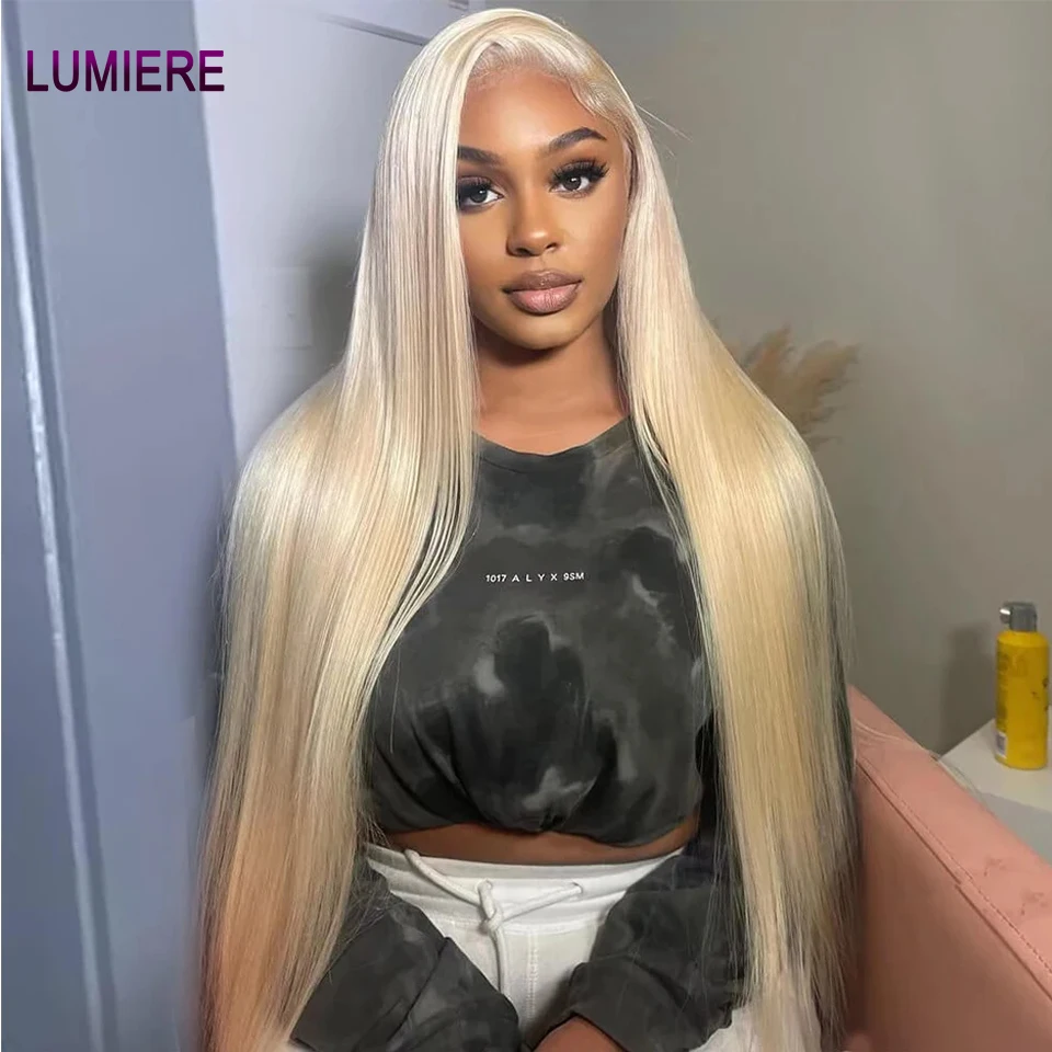 Lumiere 613 Lace Frontal Wig Human Hair 13x4 HD Transparent Honey Blonde Lace Front Wig Human Hair Wig For Women Pre Plucked