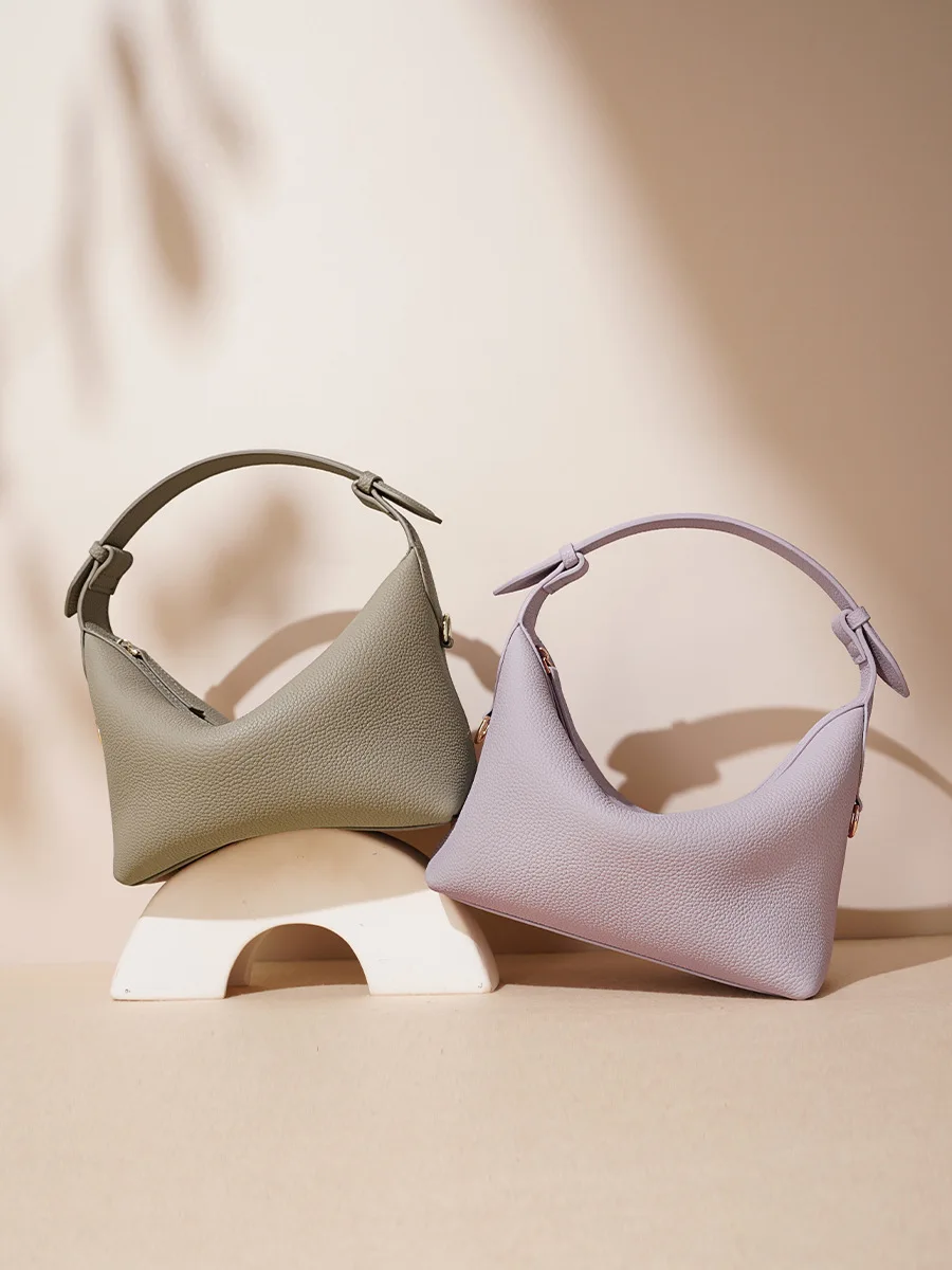 

Женская сумка для пельменей через плечо с темпераментом воловьей кожи, легкая роскошная и универсальная маленькая сумочка, элитная сумка для офисного работника