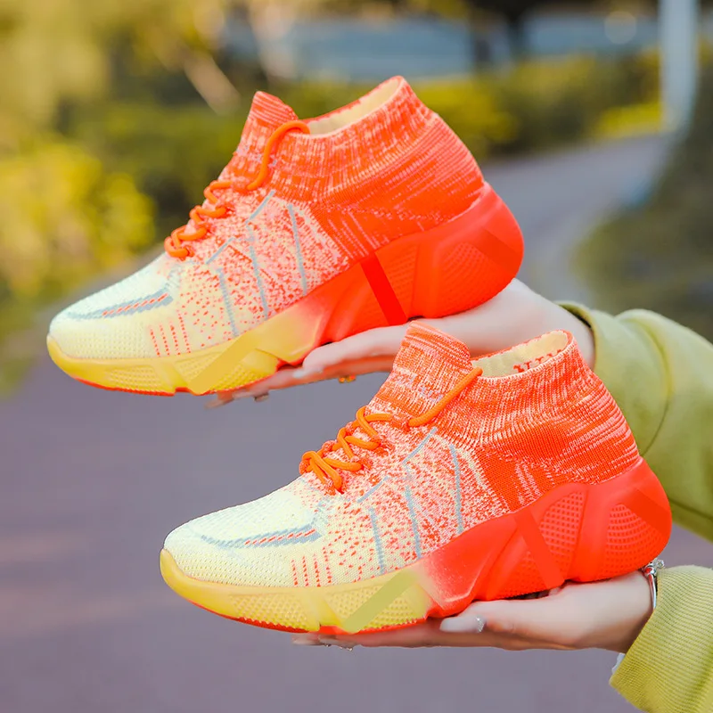 Sports Sho Es Fitness Sho Es Tracing Sho Es Men's and Women's Same Parent-child Shoes Running Square Dancing Shoes