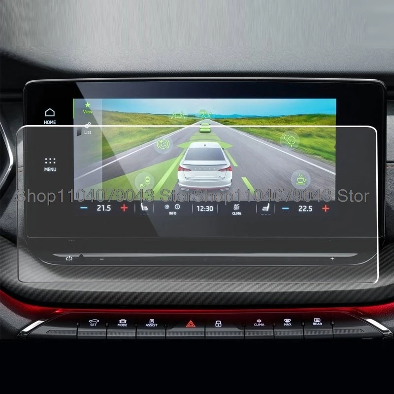 Tempered Glass protector film For Skoda Octavia 4 Infotainment Columbus 2020 10 inch Car Radio Navigation Displayscreen