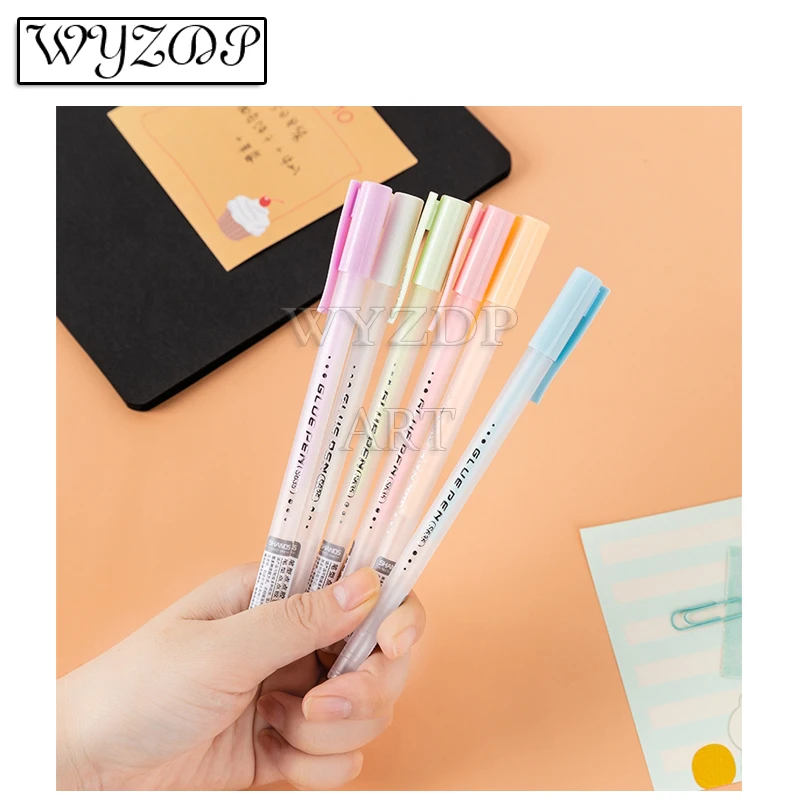 6 Colors Color Handmade Glue Pen Point Glue Pen Quick-Drying Liquid Glue Children's Handbook DIY Diamond painting Glue pen